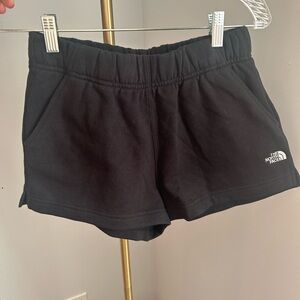 north face black sweatshorts size small